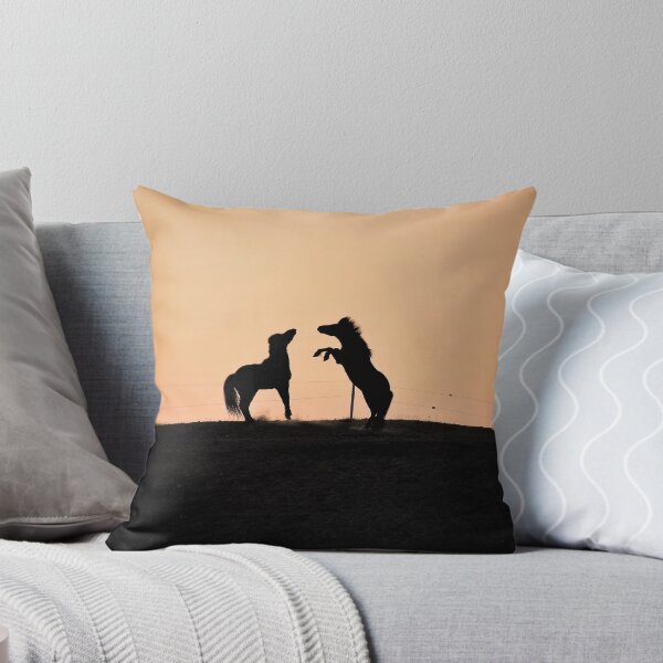 Item preview, Icelandic horses playing in the midnight sun designed and sold by elisainiceland.