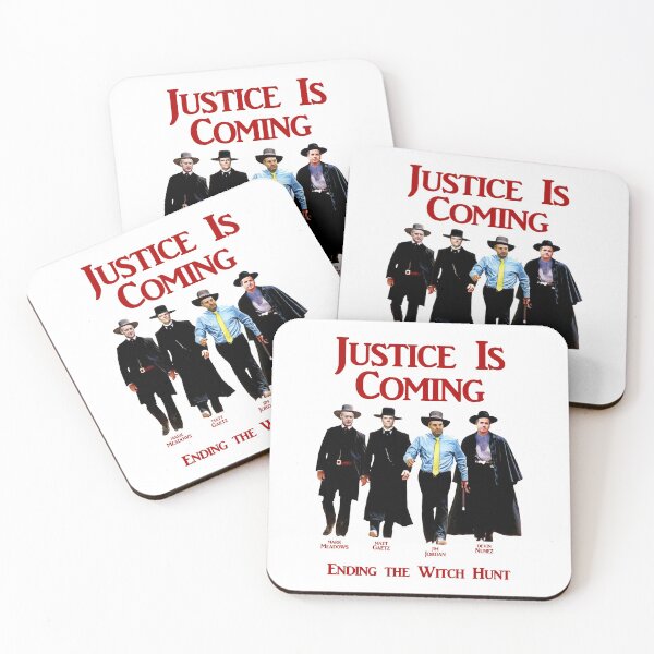 Item preview, Justice Is Coming Ending the Witch Hunt Jim Jordan & others designed and sold by yourtrumpshop.