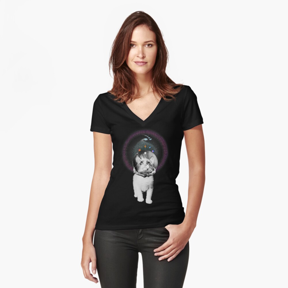 Item preview, Fitted V-Neck T-Shirt designed and sold by pablocbudassi.