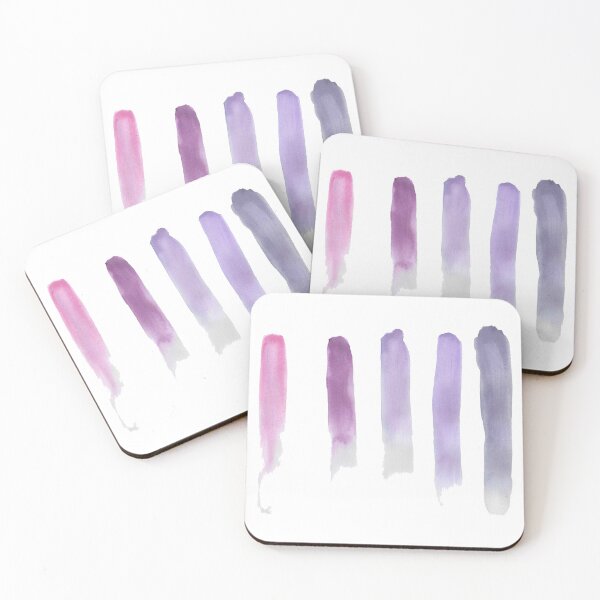 Item preview, Pink and Purple Watercolor Swatches designed and sold by LuxeHurricane.