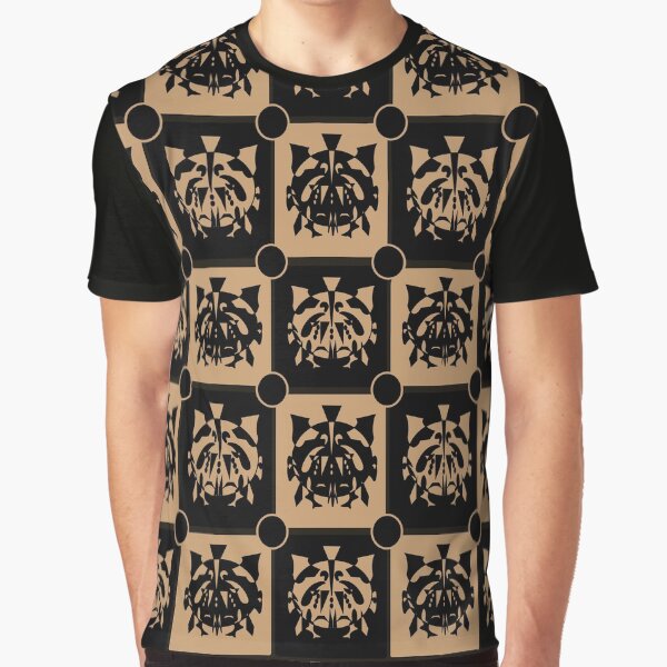 Abstract Tribal Masks Graphic T-Shirt