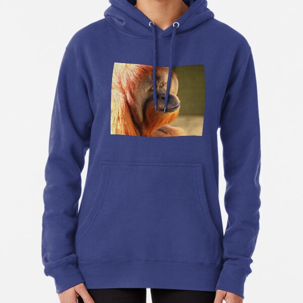 Male Sumatran Orangutan Pullover Hoodie
