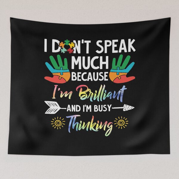 Item preview, I'm Brilliant And I'm Busy Thinking Puzzle - Autism Awareness Gift designed and sold by Dressed For  Duty.