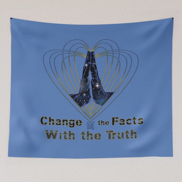 Item preview, Heart Prayer Hands Change Facts With Truth Dark designed and sold by NorthernBell.