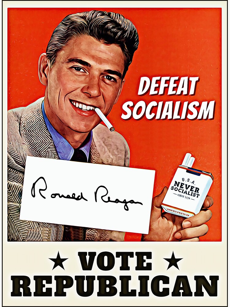 Defeat Socialism Vote Republican Ronald Reagan Shirts, Hoodies, Long Sleeve