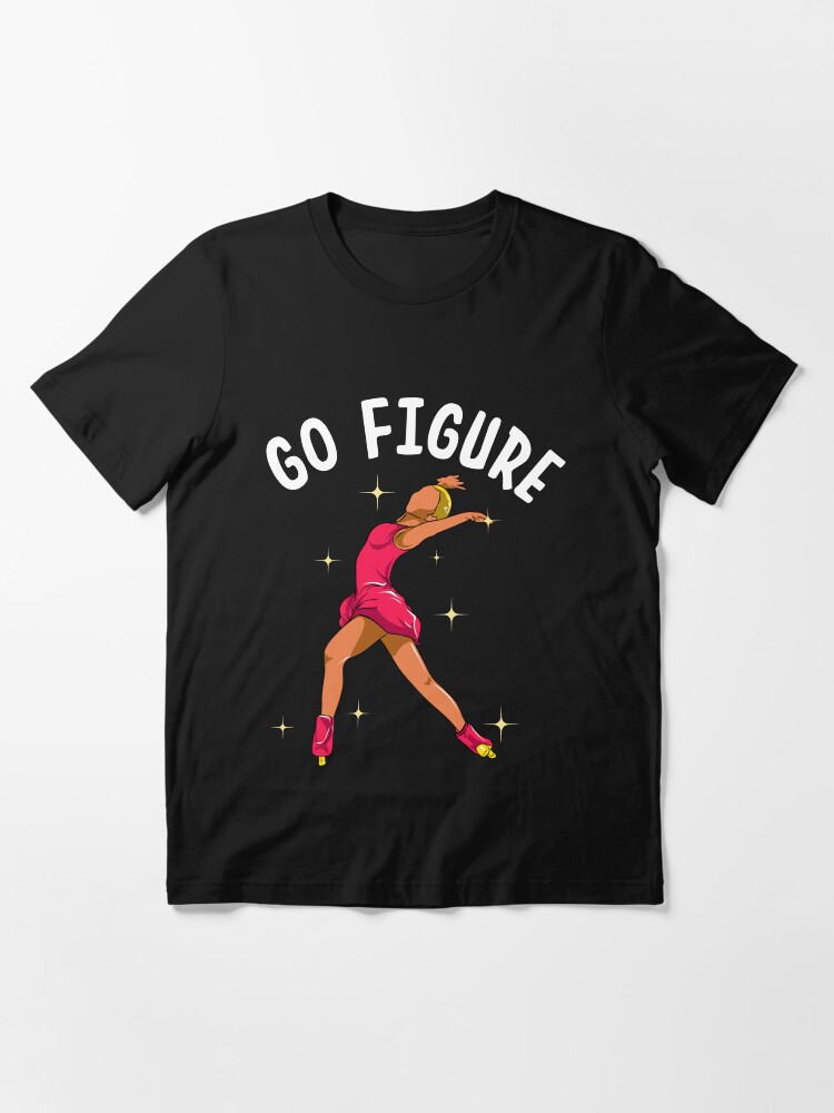 Thumbnail 3 of 7, Essential T-Shirt, Go Figure - Ice Skater Figure - Figure Skater designed and sold by Nzgiftsandmore.