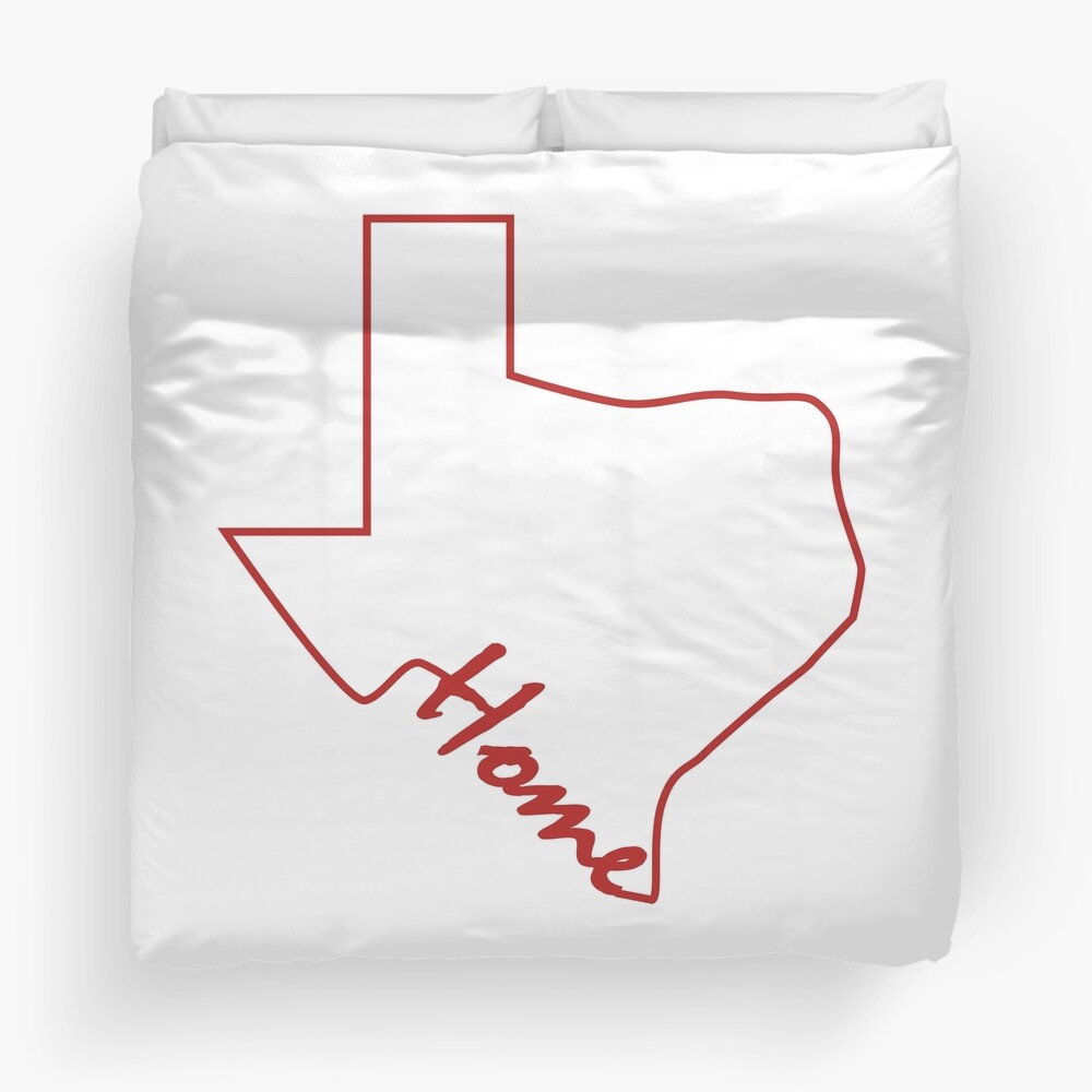 Texas map Duvet Cover