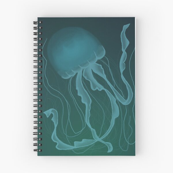 Item preview, blue-green jellyfish designed and sold by rocketwizard.