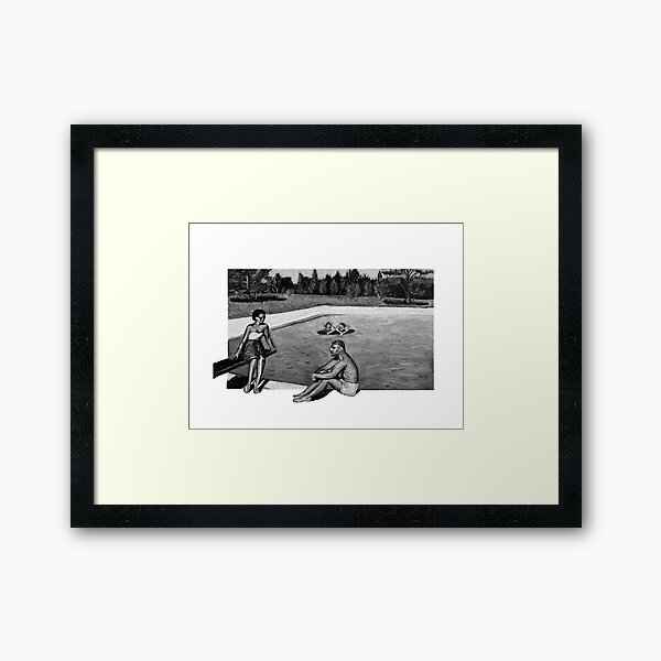 Pool Day Framed Art Print