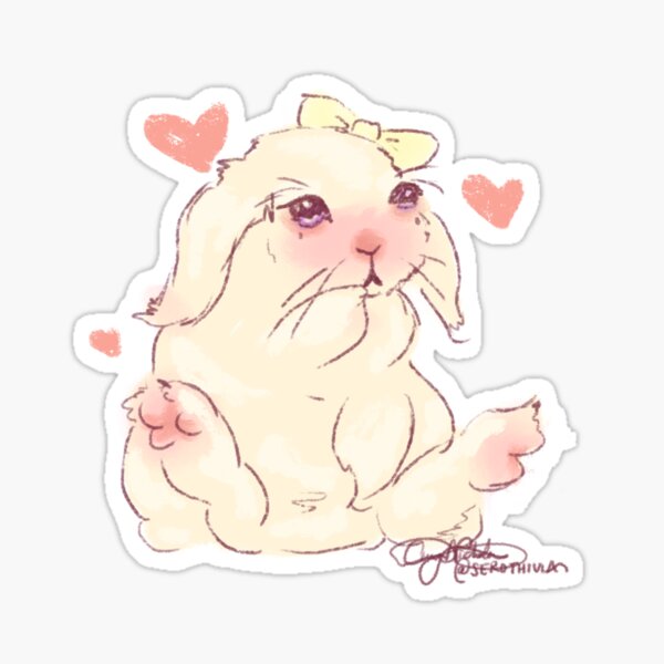 bashful bunny Sticker