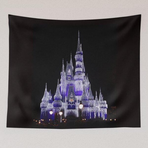Item preview, Magic Castle Lit With Christmas Lights by Orikall designed and sold by HippieWorks.