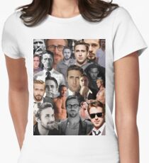 Ryan Gosling Collage Women's Fitted T-Shirt