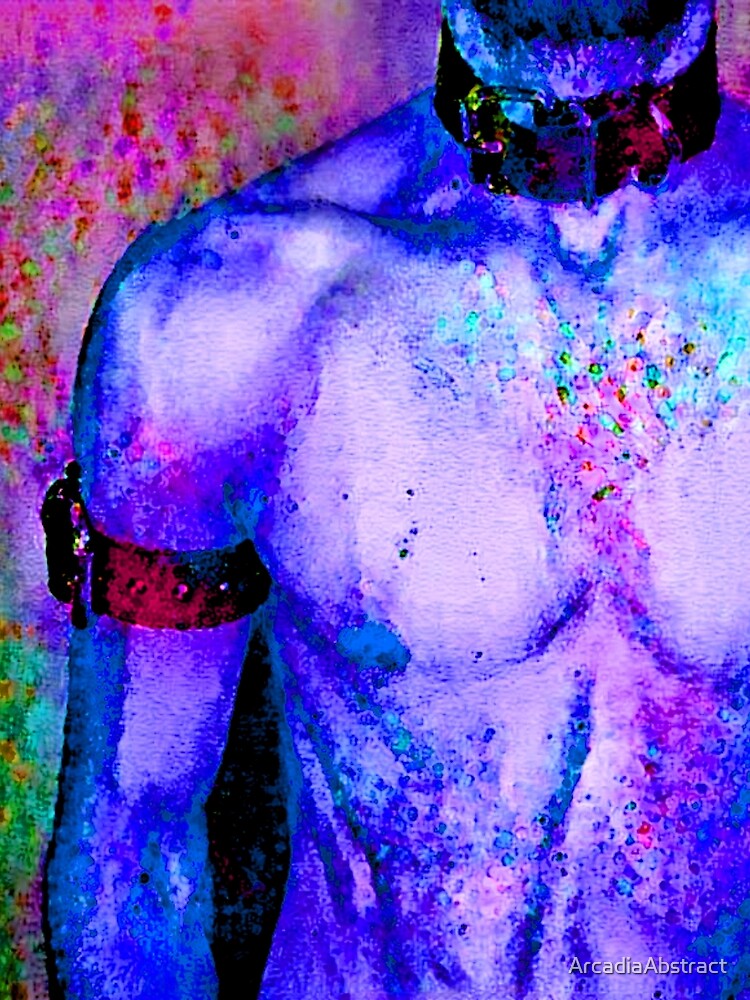 Thumbnail 3 of 3, Scarf, Abstract Collared Man designed and sold by ArcadiaAbstract.