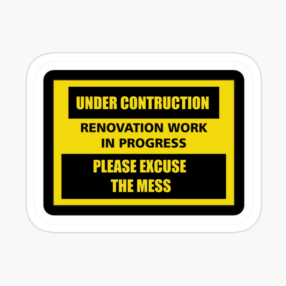 Under Construction Poster By Swampfoxdesign Redbubble