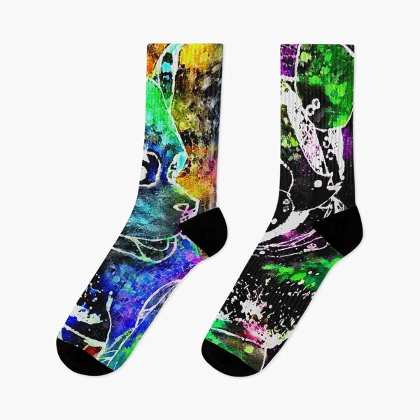 Item preview, Blacklight Ink and Colorsplash Pup Pair designed and sold by ArcadiaAbstract.