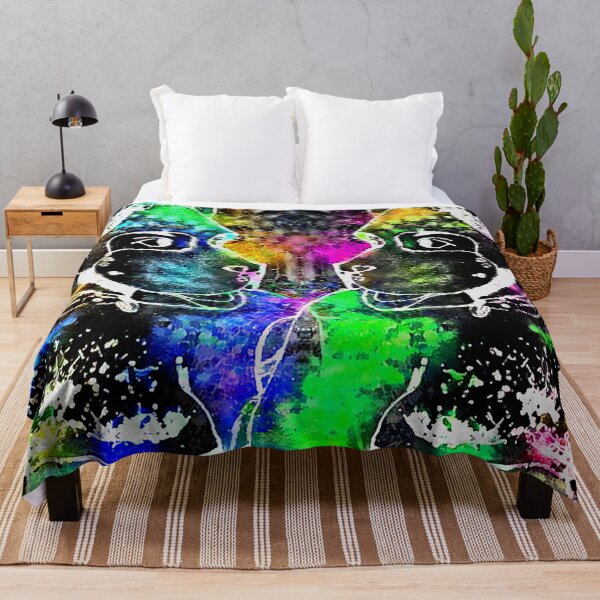 Item preview, Blacklight Ink and Colorsplash Pup Pair designed and sold by ArcadiaAbstract.