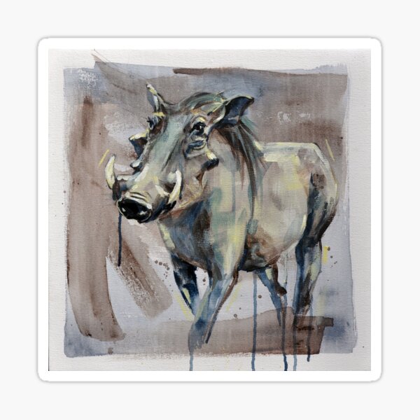 Warthog Painting Sticker