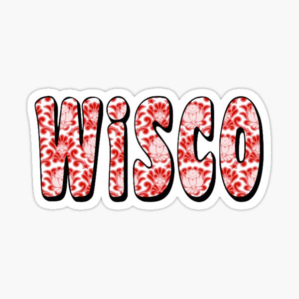 Wisco Flowers Sticker By Csachs Redbubble