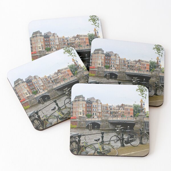 Item preview, Bridge, canal and bikes, Amsterdam, Holland designed and sold by FranWest.