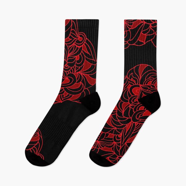 Item preview, Red Pattern on Black Background designed and sold by CarolineLembke.