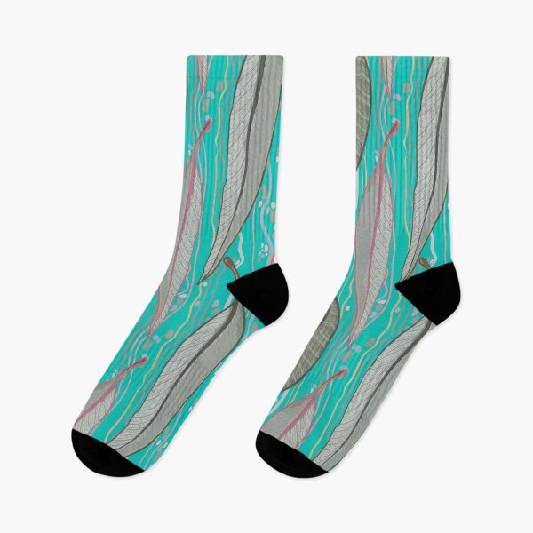 Item preview, Eucalyptus Teal River  designed and sold by Sketchbook Designs.