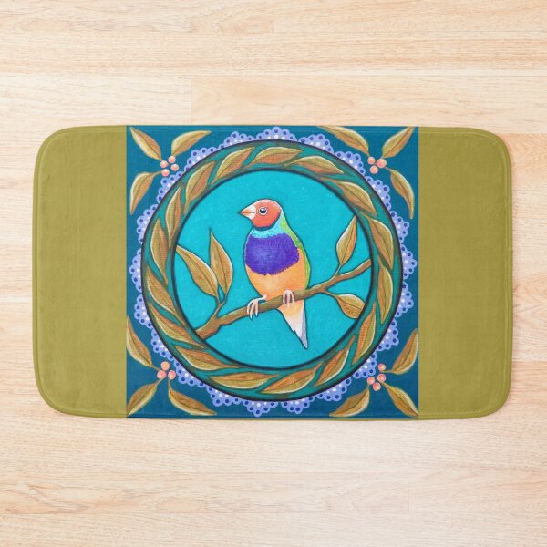 Item preview, Endangered Gouldian Finch Mandala designed and sold by Soozie Wray.