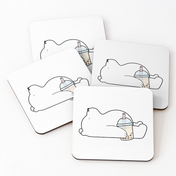 Item preview, Little Bear Chilling with it's Boba Tea designed and sold by SirBobalot.
