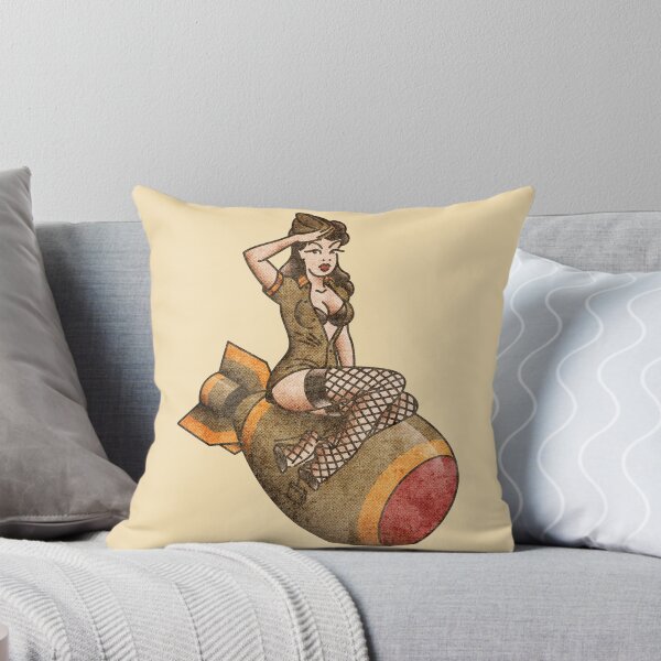 Item preview, Salty-Dog American Traditional Patriotic Atomic Bomb Belle Pin-up Girl Vintage Style designed and sold by salty-dog.