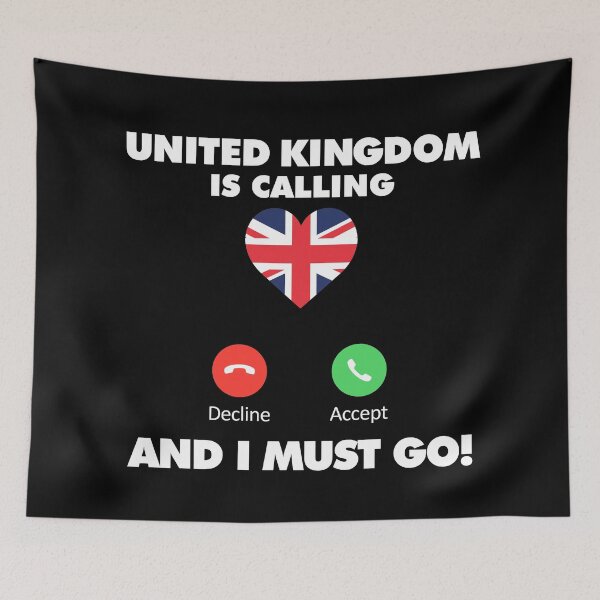 Item preview, United Kingdom is Calling and I Must Go designed and sold by HelloFromAja.