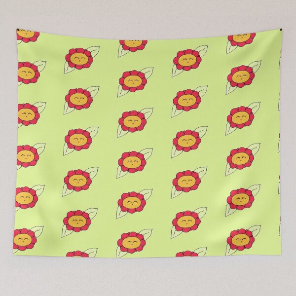 Item preview, Copy of Cute red flower with green background  designed and sold by Kitten2525.
