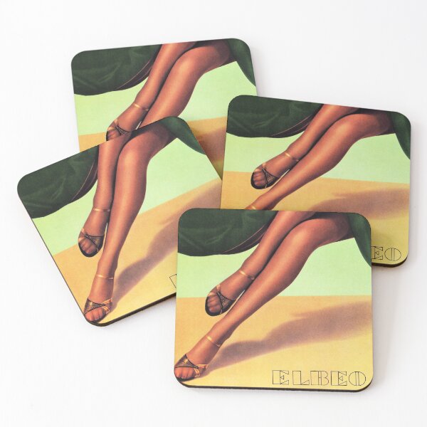 Artikelvorschau, ELBEO DAMEN STrumpfwaren STOCKING High Heels Retro Vintage Werbung Kunst entworfen und verkauft von retroposters.