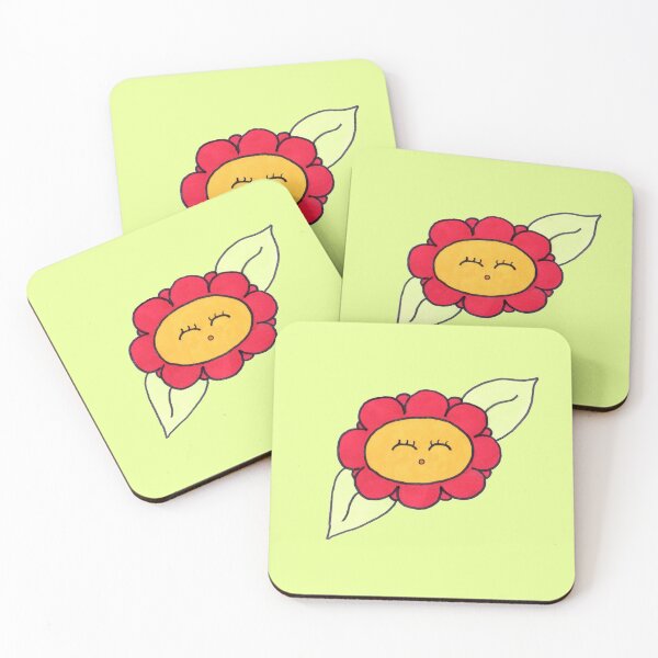 Item preview, Copy of Cute red flower with green background  designed and sold by Kitten2525.