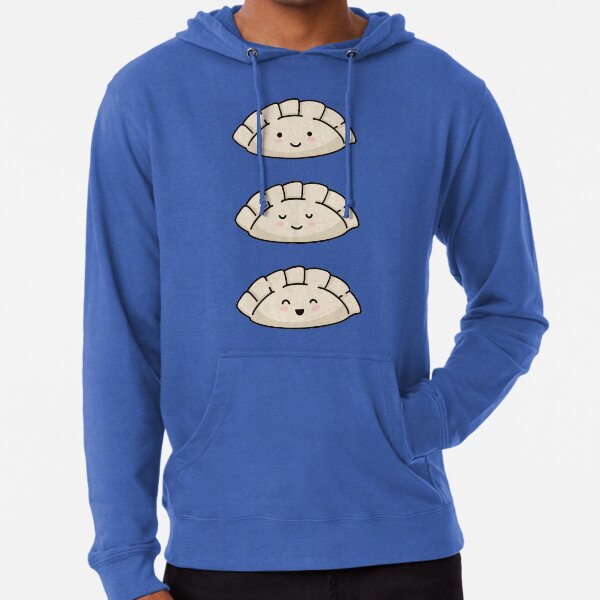 Cute Dumpling Faces Stickers Lightweight Hoodie