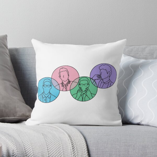 Try Guys: Colours Throw Pillow