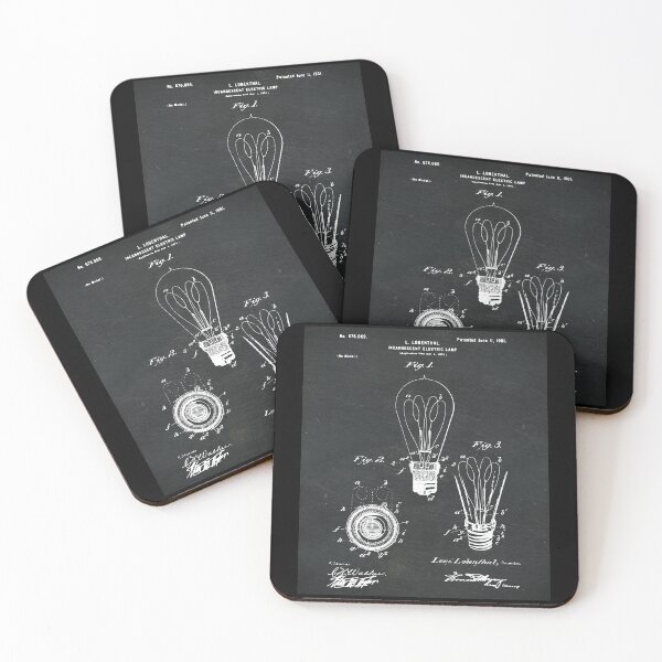 Item preview, Lightbulb Patent Drawing designed and sold by ThirdCultureKidDesigns.