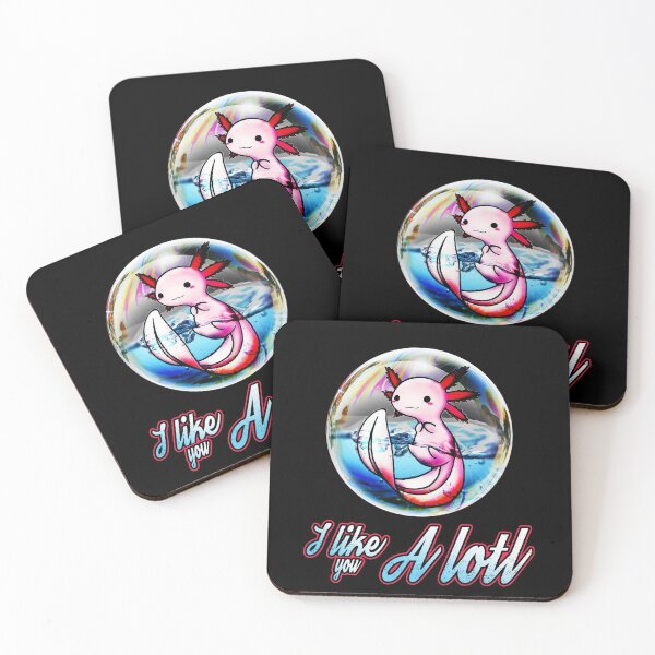 Item preview, sweet axolotl in soap bubble with water designed and sold by Raeolus.