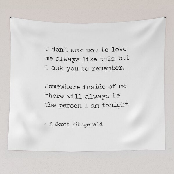 Item preview, F. Scott Fitzgerald Quote, Love Quotes designed and sold by corbrand.