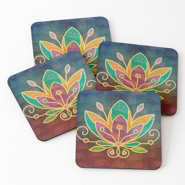 Item preview, Batik Lotus (on Textured Sea Foam) designed and sold by PaisleyMcNoodle.
