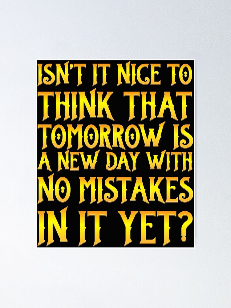 Tomorrow Is Another Day Motivational Inspirational Quote Poster Print Wall Art