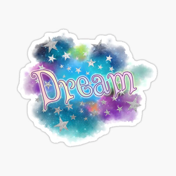 Dream - Clouds and Stars Sticker