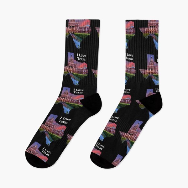Item preview, I Love Texas - Lone Star Pride - State of Texas Shape with Austin Capitol at Sunset designed and sold by Warren Paul Harris.