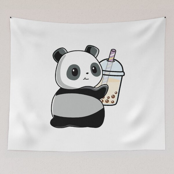 Item preview, Cute Little Panda Loves Boba! designed and sold by SirBobalot.