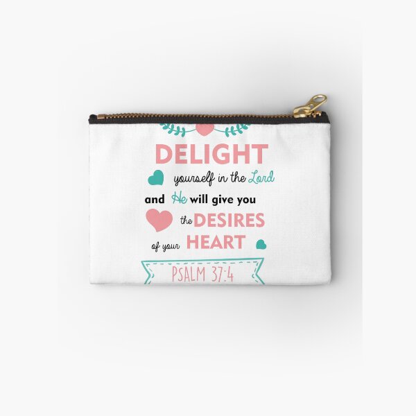 Item preview, Bible Verse Psalms Delight yourself in the Lord Christian Faith typography designed and sold by kristinedesigns.