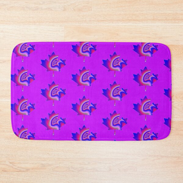 Item preview, Abstract leaf purple pattern designed and sold by tetibright.