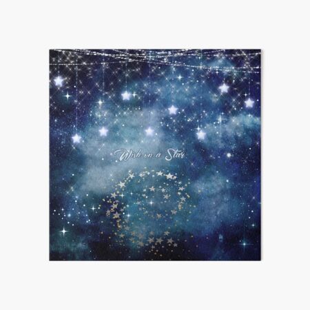Wish on a Star Night Sky Art Board Print