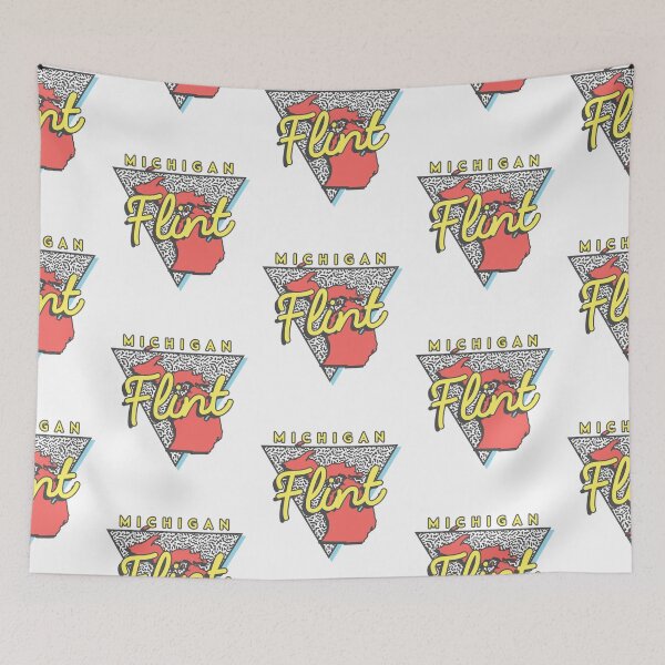Artikelvorschau, Flint Michigan Souvenirs MI Retro Triangle entworfen und verkauft von Brandon Fuller.