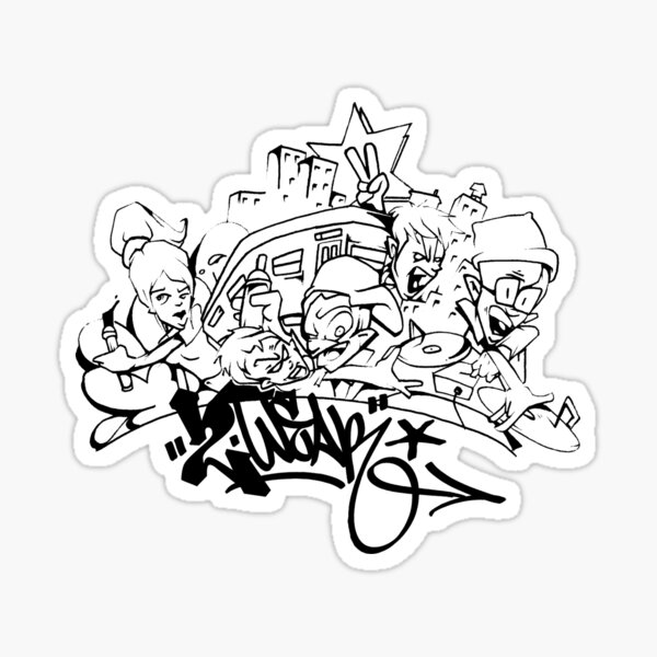 Hip Hop Get Down Sticker