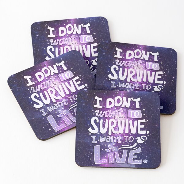 Item preview, I don't want to survive i want to live designed and sold by zombierenn.