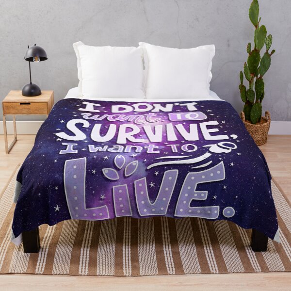 Item preview, I don't want to survive i want to live designed and sold by zombierenn.