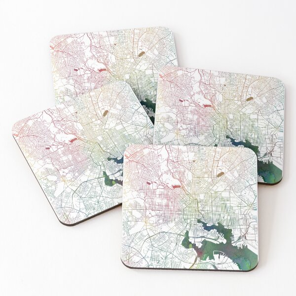 Item preview, Baltimore Map Watercolor by Zouzounio Art designed and sold by zouzounioart.
